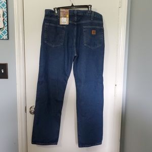 Carhartt Mens Straight Traditional Fit Blue Jeans